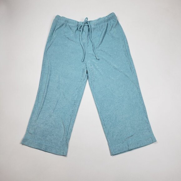 Andie Swim The Crop Pant Women's Large Cabana Blue Cover-Up Lounge & Resort Wear - Picture 3 of 16